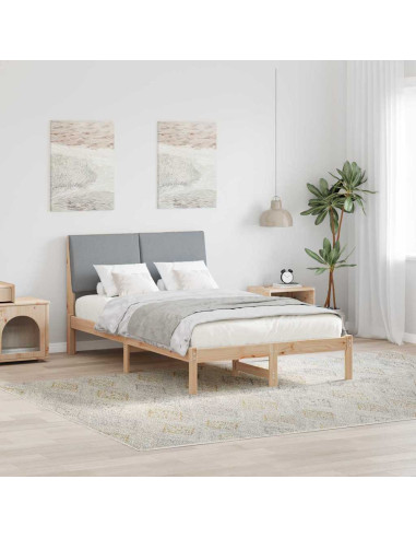 Struttura del Letto Marrone e grigio chiaro 135 x 190 cm