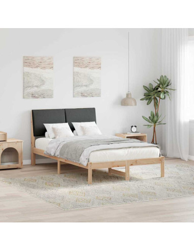 Struttura del Letto marrone e grigio scuro 120 x 190 cm