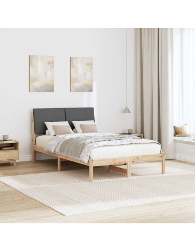 Struttura del Letto marrone e grigio scuro 120 x 190 cm