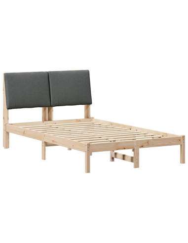 Struttura del Letto marrone e grigio scuro 120 x 190 cm