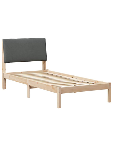 Struttura del Letto marrone e grigio scuro 90 x 200 cm