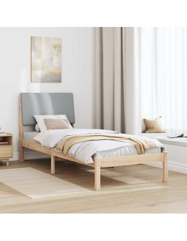 Struttura del Letto Marrone e grigio chiaro 80 x 200 cm