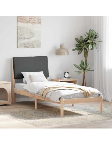 Struttura del Letto marrone e grigio scuro 80 x 200 cm