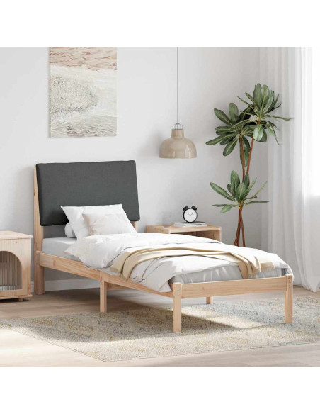 Struttura del Letto marrone e grigio scuro 80 x 200 cm