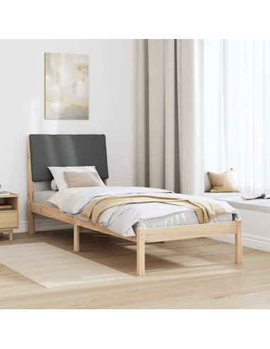 Struttura del Letto marrone e grigio scuro 75 x 190 cm