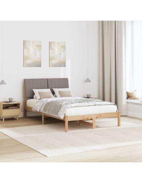 Struttura del letto Marrone 120 x 200 cm Pino massello