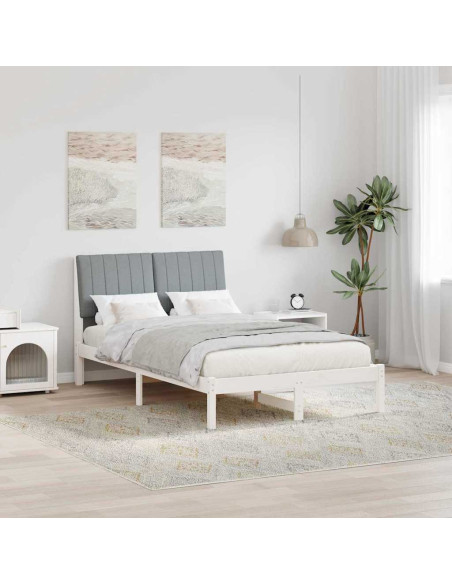 Struttura del letto Bianco 120 x 200 cm Pino massello