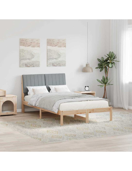 Struttura del letto Marrone 120 x 190 cm Pino massello