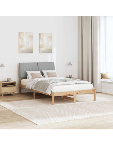 Struttura del letto Marrone 120 x 190 cm Pino massello