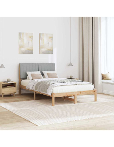 Struttura del letto Marrone 120 x 190 cm Pino massello