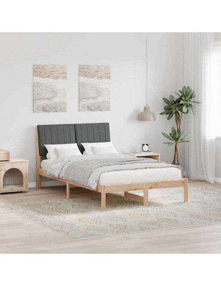 Struttura del letto Marrone 120 x 190 cm Pino massello