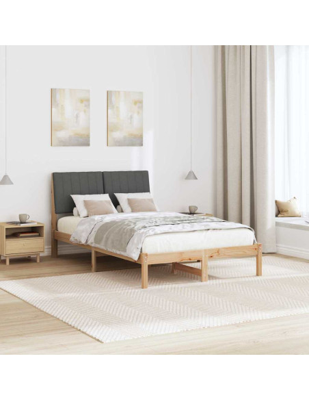 Struttura del letto Marrone 120 x 190 cm Pino massello