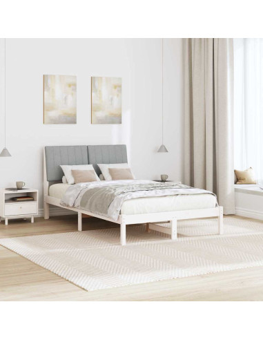 Struttura del letto Bianco 120 x 190 cm Pino massello
