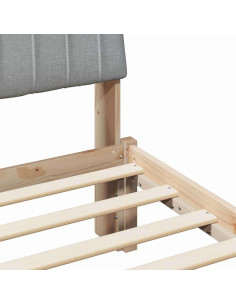 Struttura del letto Marrone 100 x 200 cm Pino massello 2