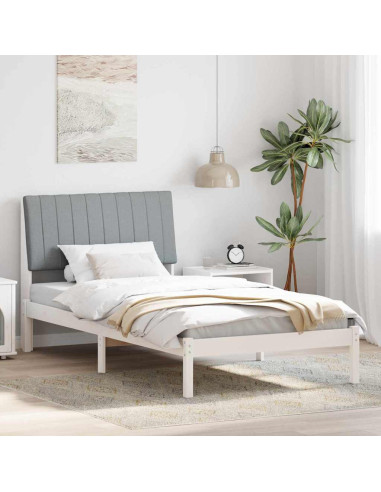 Struttura del letto Bianco 100 x 200 cm Pino massello