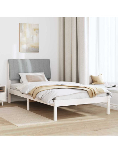 Struttura del letto Bianco 100 x 200 cm Pino massello