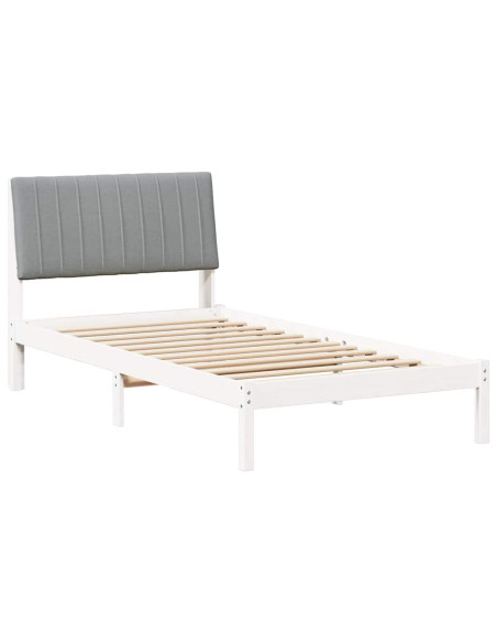 Struttura del letto Bianco 100 x 200 cm Pino massello