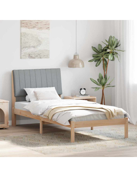 Struttura del letto Marrone 90 x 190 cm Pino massello