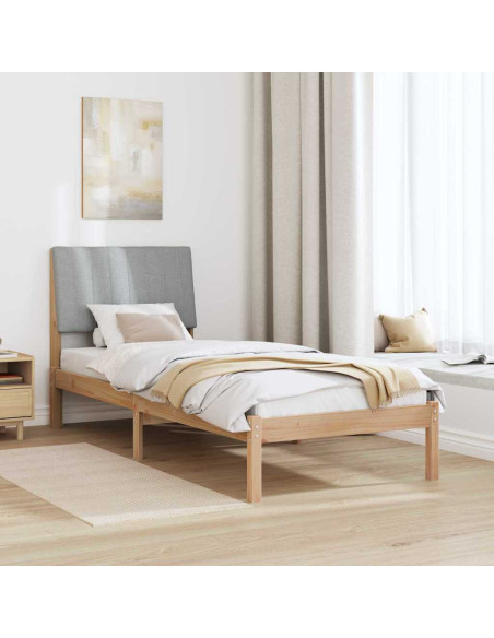 Struttura del letto Marrone 75 x 190 cm Pino massello