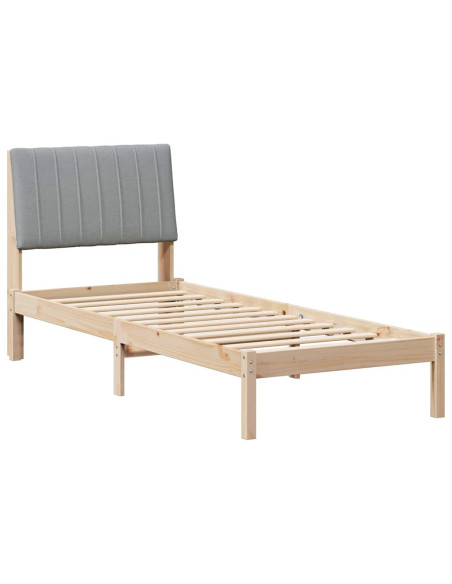 Struttura del letto Marrone 75 x 190 cm Pino massello