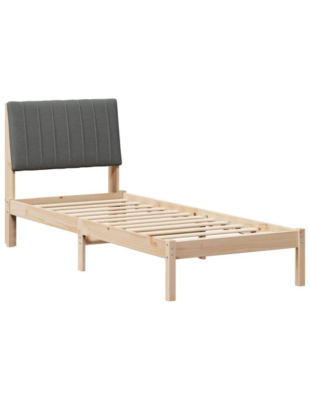 Struttura del letto Marrone 75 x 190 cm Pino massello