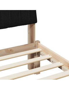 Struttura del letto Marrone 75 x 190 cm Pino massello 2