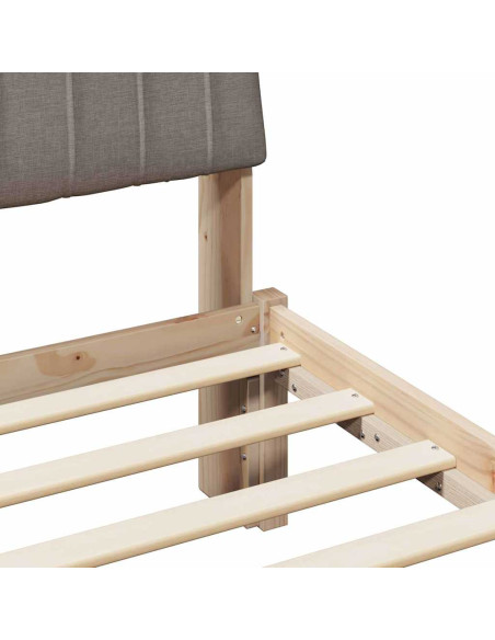 Struttura del letto Marrone 75 x 190 cm Pino massello