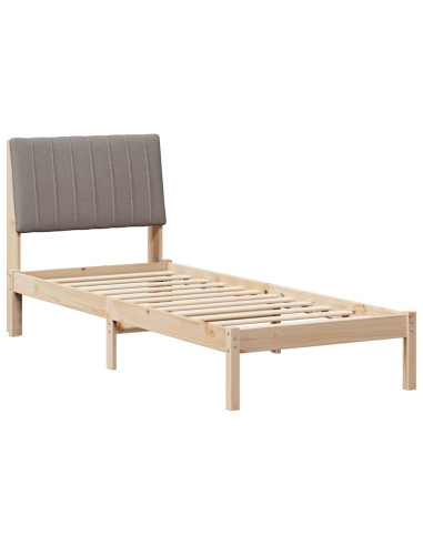 Struttura del letto Marrone 75 x 190 cm Pino massello