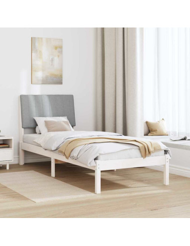 Struttura del letto Bianco 75 x 190 cm Pino massello