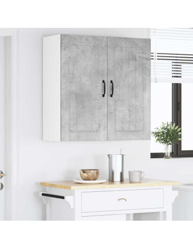 Pensile cucina Grigio cemento 80 x 31 x 80 cm Legno multistrato