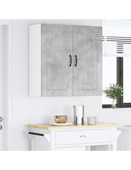 Pensile cucina Grigio cemento 80 x 31 x 80 cm Legno multistrato