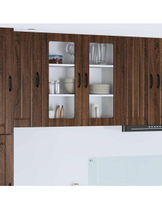 Pensile cucina Rovere Marrone 80 x 31 x 80 cm Legno multistrato 2