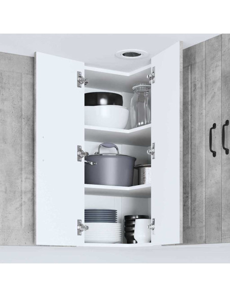 Pensile cucina Grigio cemento 57 x 57 x 80 cm Legno multistrato