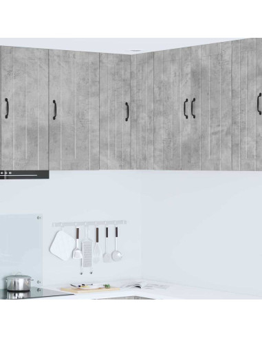 Pensile cucina Grigio cemento 57 x 57 x 80 cm Legno multistrato