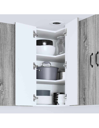 Pensile cucina Grigio Sonoma 57 x 57 x 80 cm Legno multistrato