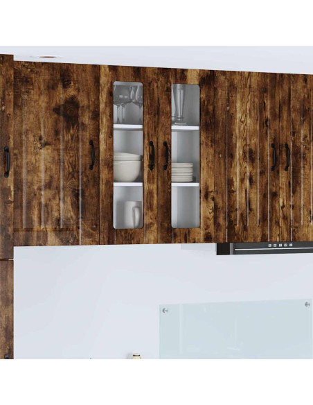 Pensile cucina Rovere fumé 60 x 31 x 80 cm Legno multistrato