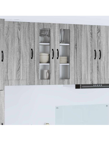 Pensile cucina Grigio Sonoma 60 x 31 x 80 cm Legno multistrato