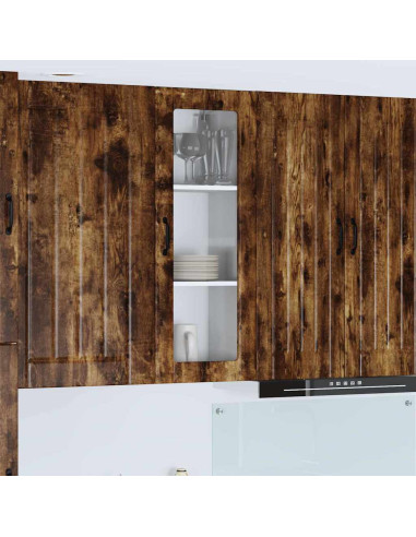 Pensile cucina Rovere fumé 40 x 31 x 100 cm Legno multistrato