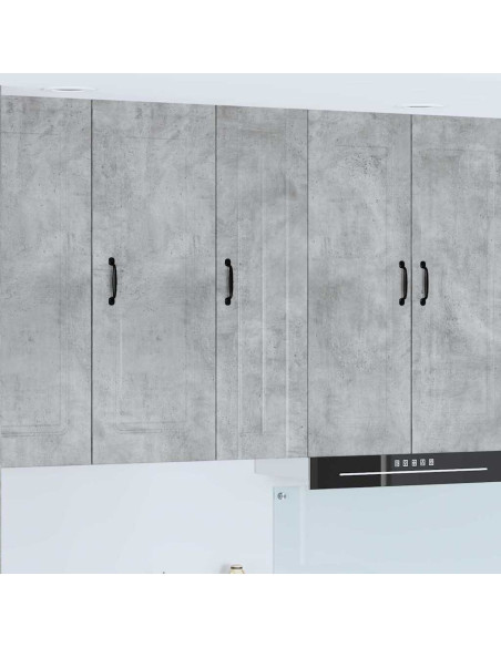 Pensile cucina con lo scaffale Grigio cemento 30 x 31 x 100 cm