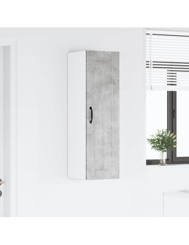 Pensile cucina con lo scaffale Grigio cemento 30 x 31 x 100 cm