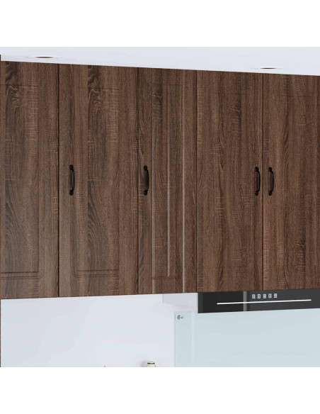 Pensile cucina con lo scaffale Rovere Marrone 30 x 31 x 100 cm