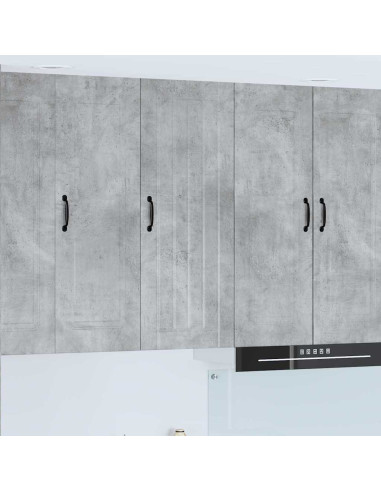 Pensile cucina con lo scaffale Grigio cemento 40 x 31 x 100 cm