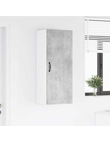 Pensile cucina con lo scaffale Grigio cemento 40 x 31 x 100 cm