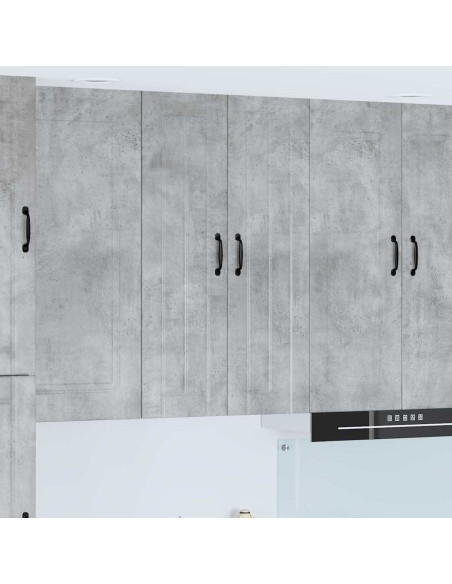 Pensile cucina con lo scaffale Grigio cemento 60 x 31 x 100 cm