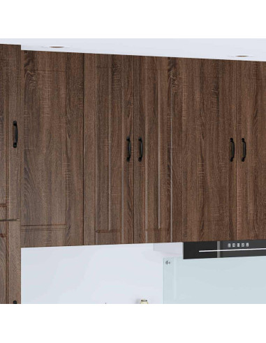 Pensile cucina con lo scaffale Rovere Marrone 60 x 31 x 100 cm