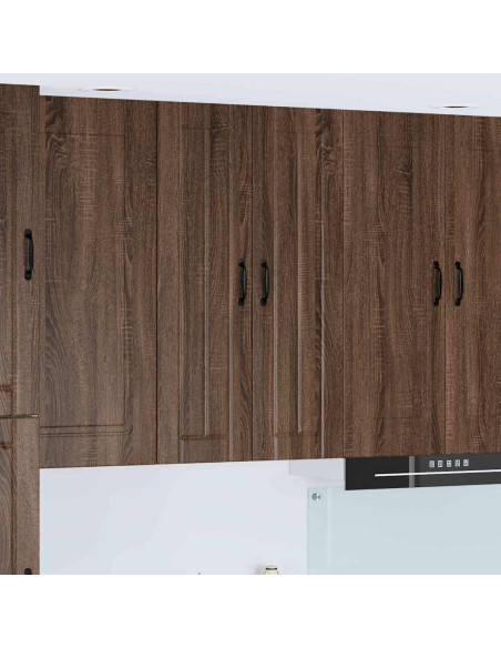 Pensile cucina con lo scaffale Rovere Marrone 60 x 31 x 100 cm