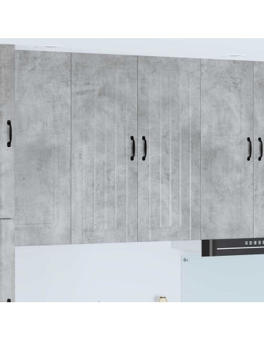 Pensile cucina con lo scaffale Grigio cemento 80 x 31 x 100 cm