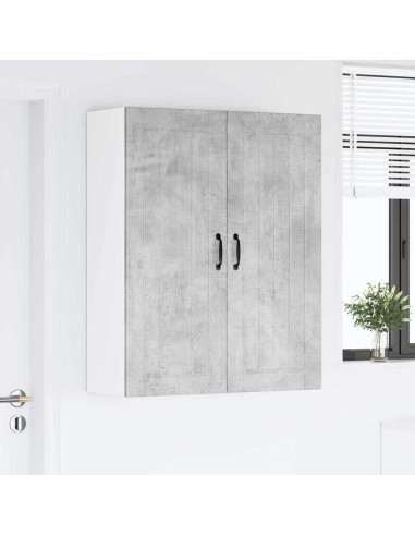 Pensile cucina con lo scaffale Grigio cemento 80 x 31 x 100 cm