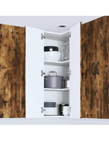 Pensile cucina Rovere fumé 57 x 57 x 100 cm Legno multistrato