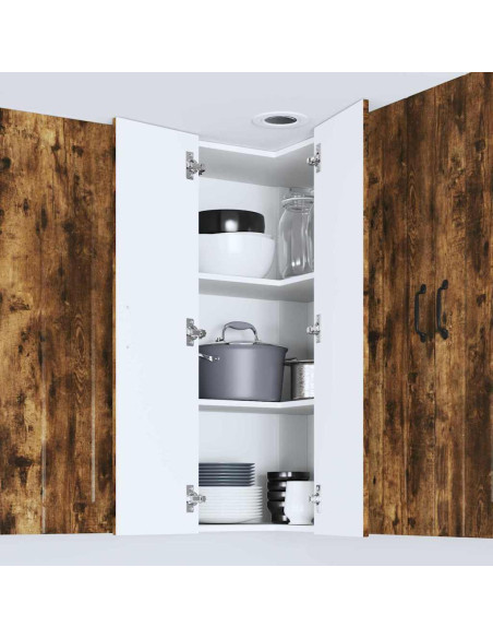 Pensile cucina Rovere fumé 57 x 57 x 100 cm Legno multistrato